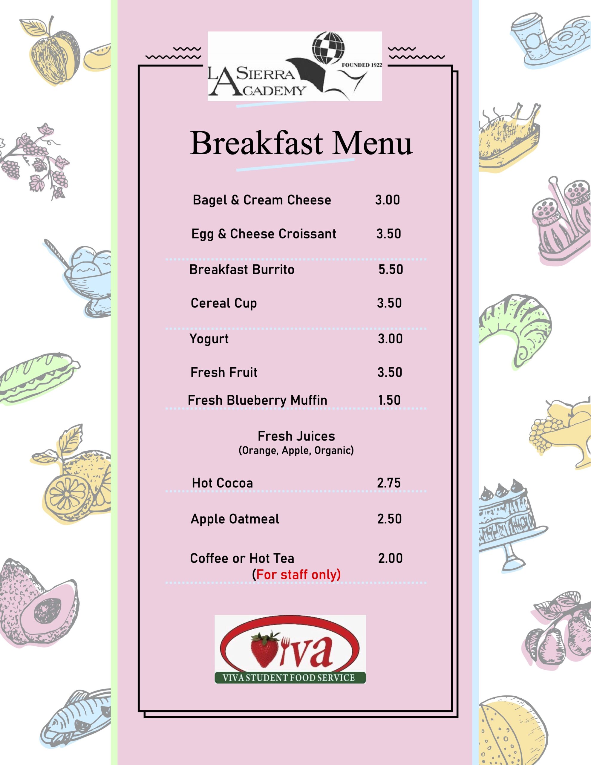Breakfast Menu